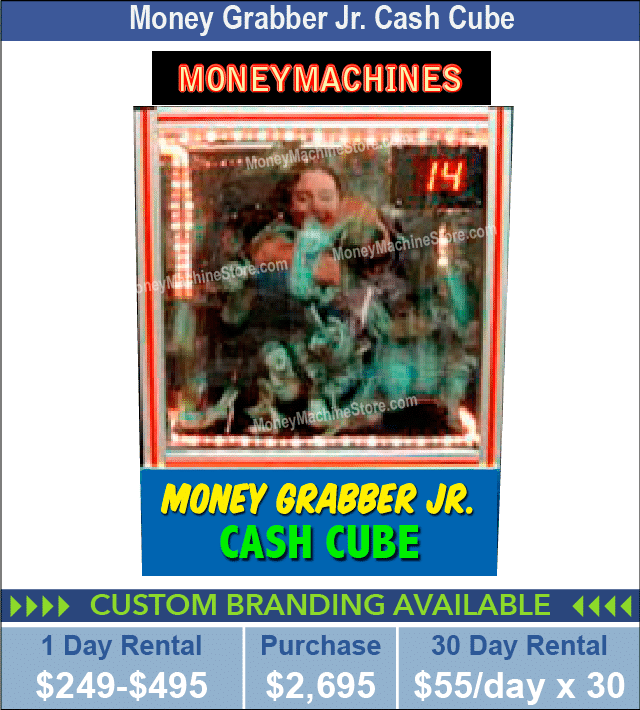 ault Money - Cash Cube Rentals - Money Grabber